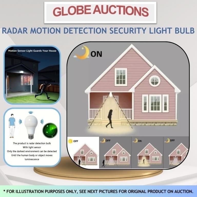 RADAR MOTION DETECTION LIGHT BULB FOR SECURITY