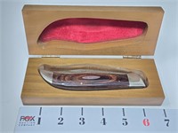 Case XX Buffalo Pocket Knife w/Wooden Case