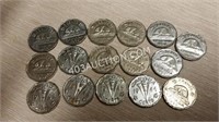 Lot of 26 Canadian Nickels 5¢