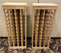 Unfinished Pine 44 Bottle Wine Racks (2) C