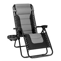 PHI VILLA Padded Zero Gravity Lounge Chair Folding