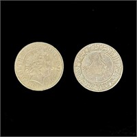 Pair of Commemorative Five Pound Coins