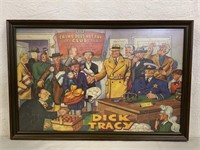 Vintage Framed Dick Tracey Jigsaw Puzzle