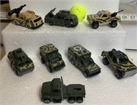 8- military vehicles