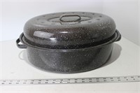 Vintage Enamelware Roaster Pan