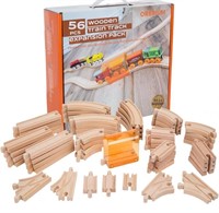 PIECE WOODEN TRAIN TRACK EXPANSION PACK WITH