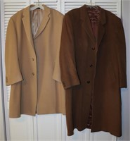 Pair of Men's Long Wool Coats