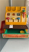 Vintage Fisher price Cash Register child's game