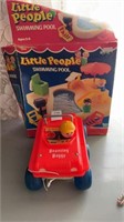 Fisher price bouncing buggy and little people