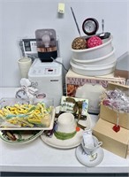 Mixed Lot with Bread Maker, Curlers, & More