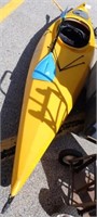 YELLOW OLD TOWN KAYAK 12' - PATCHED