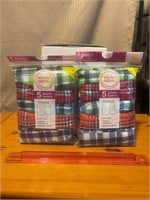 2 new boys 5 pack woven boxers size 8