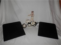 Evil Knievel with motorcycle & 2 ramps
