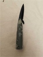 New camo handled bullet shaped pocket knife