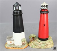 Lefton Lighthouse Collection Figurines/ 2 pc