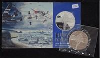 $5 Heroes Of D-Day 50th Anniversary Proof Coin