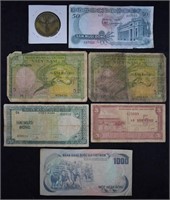 Vietnam War Chalenge Coin & Currency