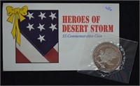 1991 Heroes Of Desert Storm $5 Proof Coin