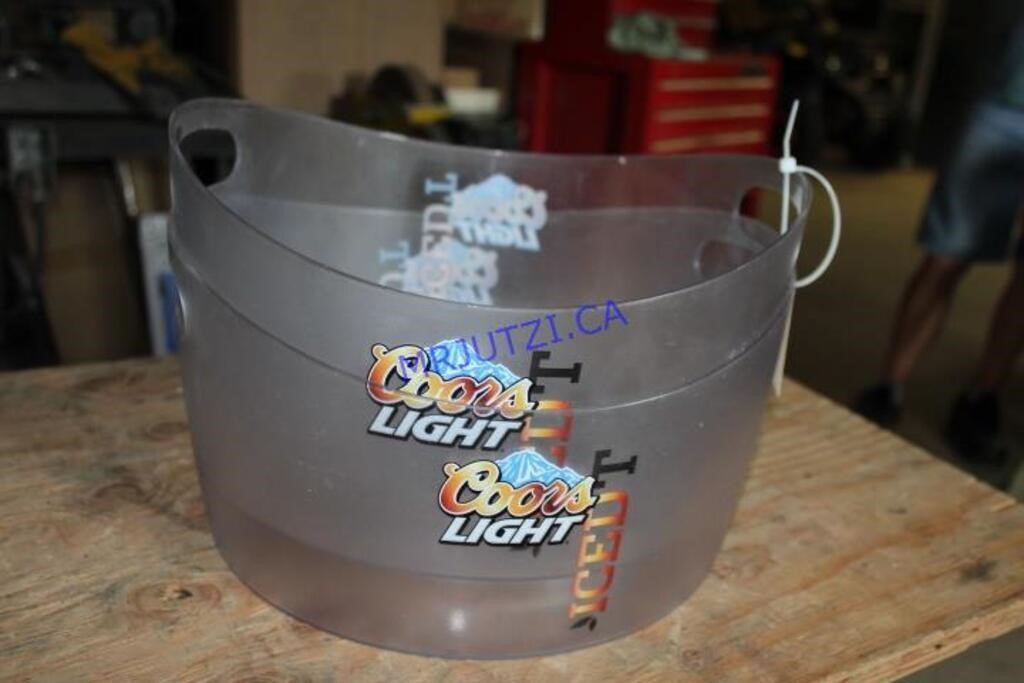 2 Coors Light Ice Buckets