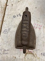 Antique Dixie Cast Metal Flat Iron