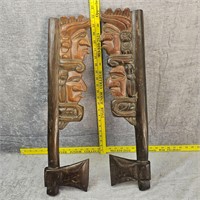 Honduras Hand Carved Tiki Axes