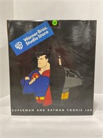 Warner Brothers Superman and Batman cookie jar