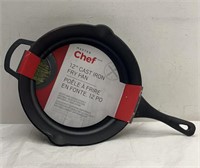 Master Chef 12in Cast Iron Fry Pan