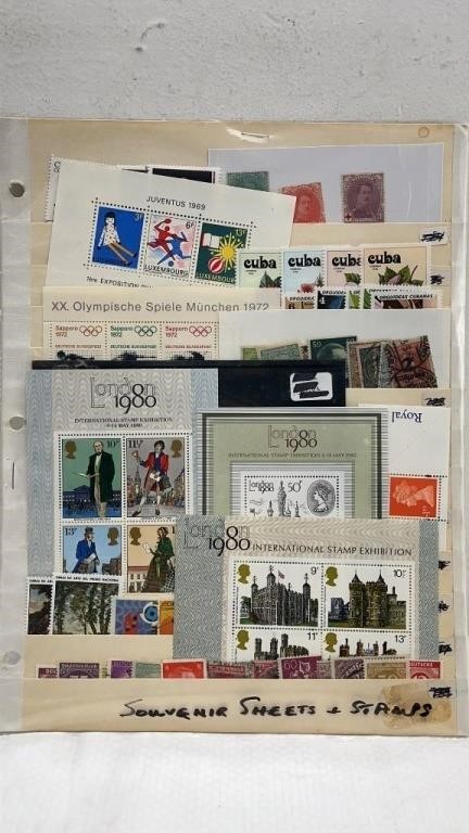 Souvenir Sheets & Stamp Collection