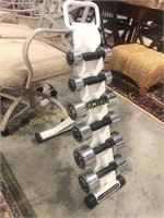 60 Pound Weider Dumbbell Set with Stand