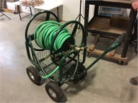 Garden hose reel cart