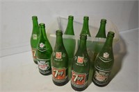 Pint Sized 7up & Canadian Dry Soda Bottles