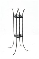 Wrought Iron Style Plant Stand with Shelves
