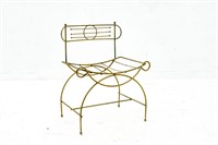 Brass Looking Vanity Chair