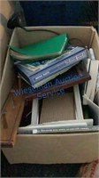 BOX OF BOOKS, WALL DECOR AND MISCELLANEOUS