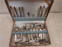 Eldan Nickle Silver Flatware Set, 73 count