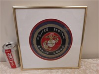 US Marines needlepoint art