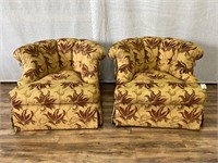 Pair of Marge Carson Upholstered Chairs