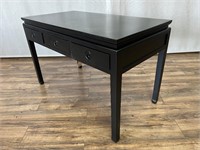 Black Asian Motif 3 Drawer Console Table