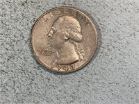 1943S Washington quarter