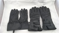 2 Pairs of Leather Gloves