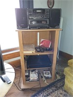 Radio, cd player, & stand