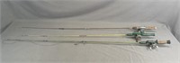 3 Vintage Fishing Rods