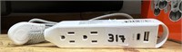 Charging Ports/2 Plug Outlet Power Strip