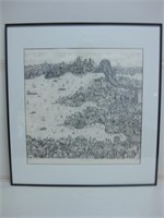 26" x 28" Pencil Signed & Numbered Lithograph