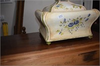 Decorative Painted Box w/Lid ~ Some Issues