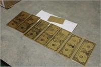 7-Piece Set of 99.9% 24-Count Gold Leaf Replica