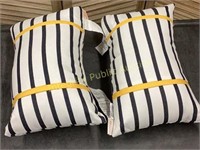 2pk Sunbrella Outdoor Throw Pillows 12”x18”