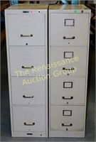 2 Steel Four Drawer Filing / Parts Cabinets