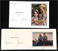 PRINCE ANDREW & SARAH AUTOGRAPH CHRISTMAS CARDS