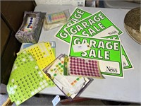 GARAGE SALE SIGNS AND PRICING STICKERS